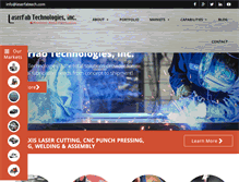 Tablet Screenshot of laserfabtech.com